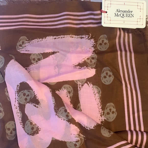 Alexander McQueen Graffiti Biker Scarf - Picture 6 of 10